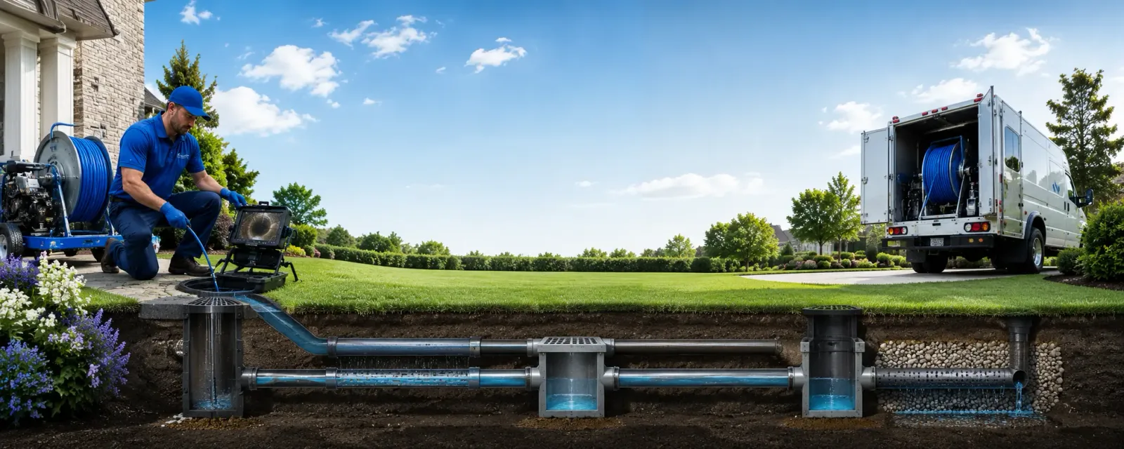 Outdoor drain cleaning information for Kelly, LA